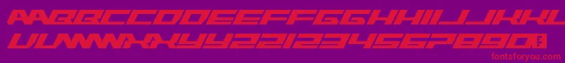 RawhideRaw2012 Font – Red Fonts on Purple Background