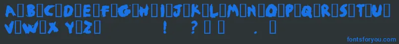 Jobby Font – Blue Fonts on Black Background