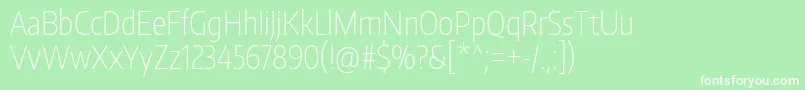 EncodesanscompressedThin Font – White Fonts on Green Background