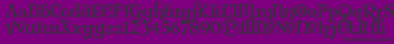 MaryJaneAlternate Font – Black Fonts on Purple Background