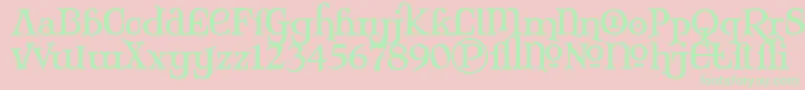 MaryJaneAlternate Font – Green Fonts on Pink Background