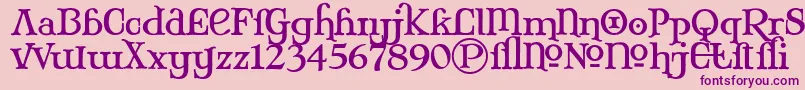 MaryJaneAlternate Font – Purple Fonts on Pink Background