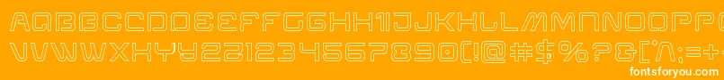 Miraclemercuryout Font – White Fonts on Orange Background