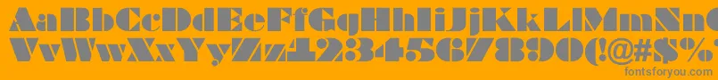 BraggaRegular Font – Gray Fonts on Orange Background