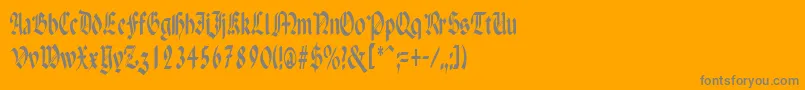 En savoir plus sur la police PaganiniNarrow Police PaganiniNarrow – polices grises sur fond orange