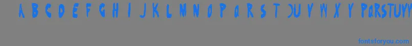 BenFoldsFive Font – Blue Fonts on Gray Background