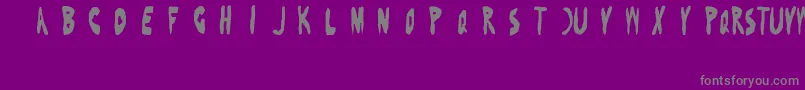 BenFoldsFive Font – Gray Fonts on Purple Background