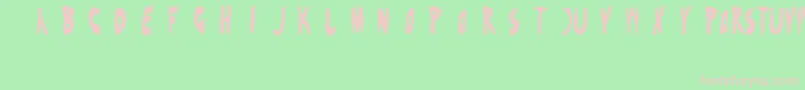 BenFoldsFive Font – Pink Fonts on Green Background
