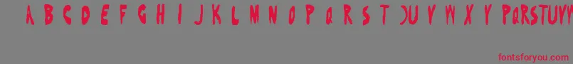 BenFoldsFive Font – Red Fonts on Gray Background