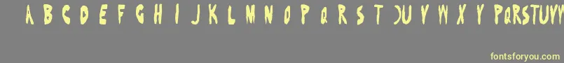 BenFoldsFive Font – Yellow Fonts on Gray Background