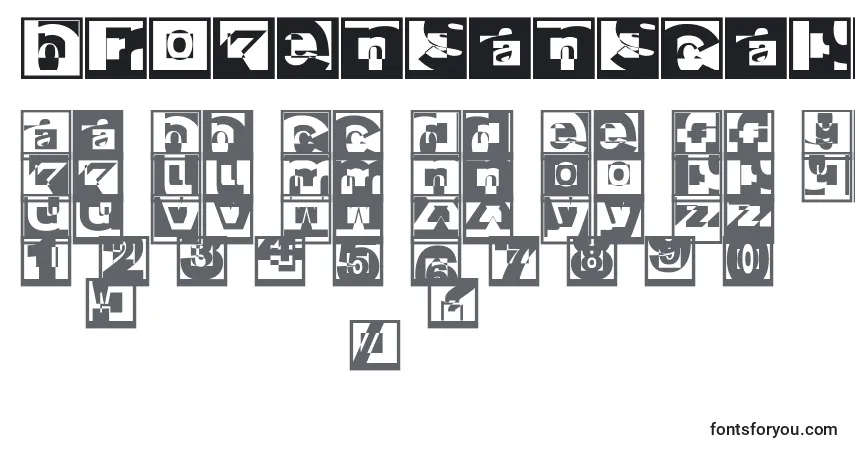 Police Brokensanscaps - Alphabet, Chiffres, Caractères Spéciaux