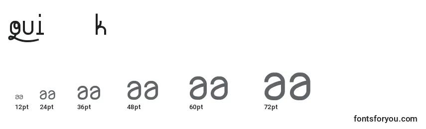 QuiРґРІk Font Sizes