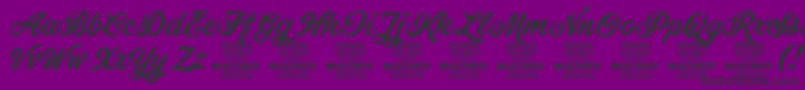 PainterPersonalUseOnly Font – Black Fonts on Purple Background