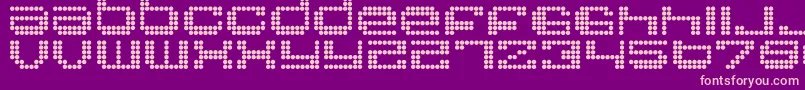 RoundRegular Font – Pink Fonts on Purple Background