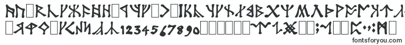 Шрифт Angerthas – эльфийские шрифты