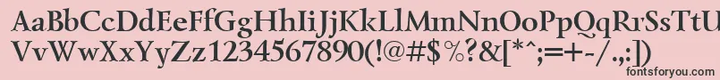 LazurskicttBold Font – Black Fonts on Pink Background