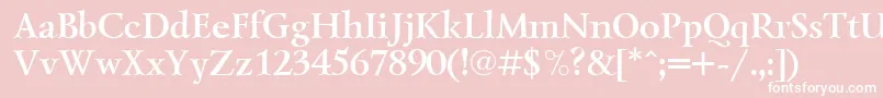 LazurskicttBold Font – White Fonts on Pink Background