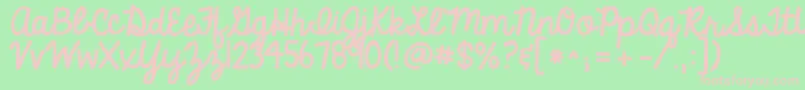 Kgalwaysagoodtime Font – Pink Fonts on Green Background