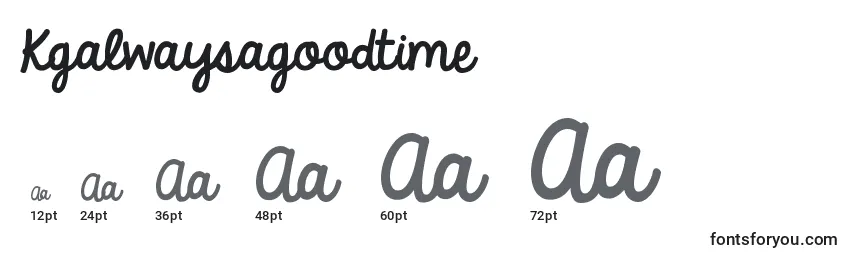 Kgalwaysagoodtime Font Sizes