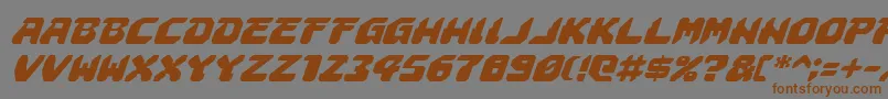 fuente AstropolisItalic – Fuentes Marrones Sobre Fondo Gris