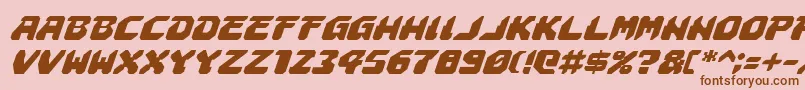AstropolisItalic Font – Brown Fonts on Pink Background