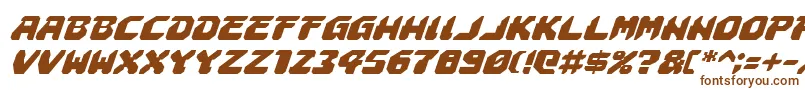 AstropolisItalic-fontti – ruskeat fontit valkoisella taustalla