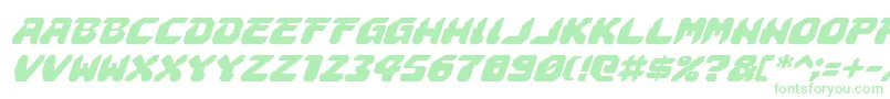 Шрифт AstropolisItalic – зелёные шрифты на белом фоне