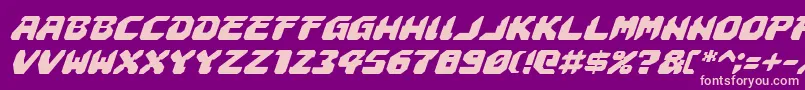 AstropolisItalic Font – Pink Fonts on Purple Background