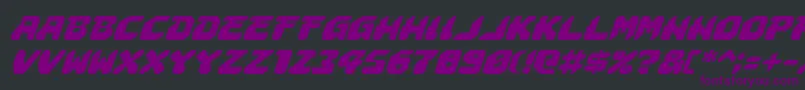 AstropolisItalic Font – Purple Fonts on Black Background