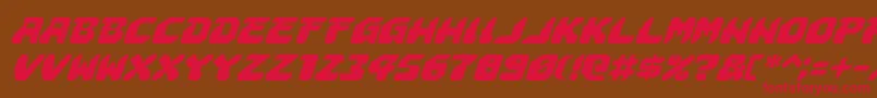 Шрифт AstropolisItalic – красные шрифты на коричневом фоне