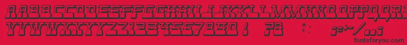 WebsterWorld Font – Black Fonts on Red Background
