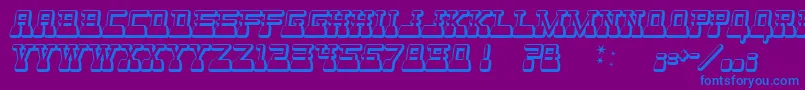 WebsterWorld Font – Blue Fonts on Purple Background
