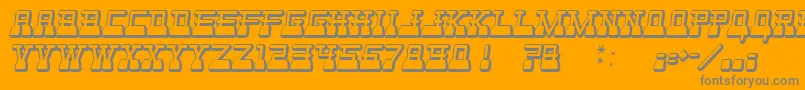 WebsterWorld Font – Gray Fonts on Orange Background
