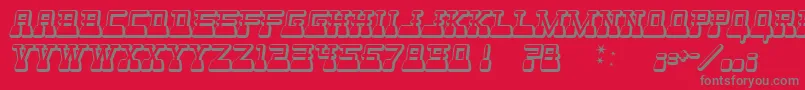 WebsterWorld Font – Gray Fonts on Red Background