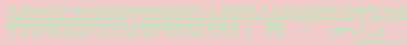 WebsterWorld Font – Green Fonts on Pink Background