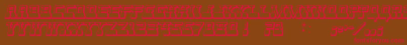 WebsterWorld Font – Red Fonts on Brown Background