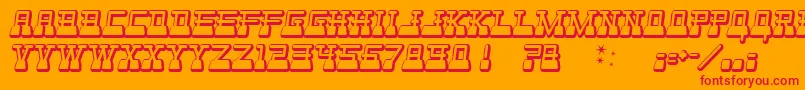 WebsterWorld Font – Red Fonts on Orange Background