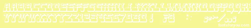 WebsterWorld Font – White Fonts on Yellow Background