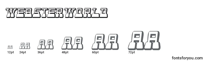 WebsterWorld Font Sizes