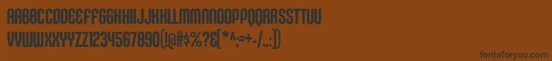 KleptocracyTitlingCdRg Font – Black Fonts on Brown Background