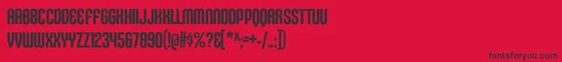 KleptocracyTitlingCdRg Font – Black Fonts on Red Background