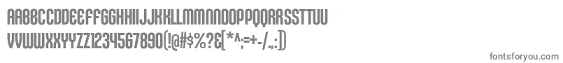 フォントKleptocracyTitlingCdRg – 白い背景に灰色の文字