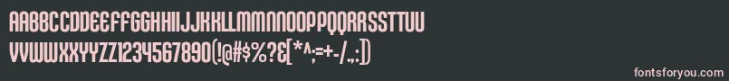 KleptocracyTitlingCdRg Font – Pink Fonts on Black Background