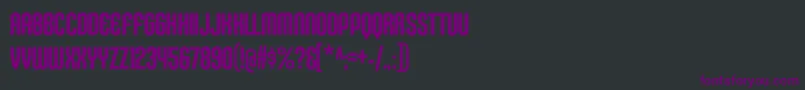 KleptocracyTitlingCdRg Font – Purple Fonts on Black Background