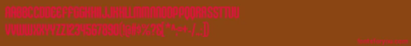 KleptocracyTitlingCdRg Font – Red Fonts on Brown Background