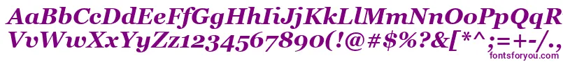 GeorgiaРџРѕР»СѓР¶РёСЂРЅС‹Р№РљСѓСЂСЃРёРІ Font – Purple Fonts on White Background