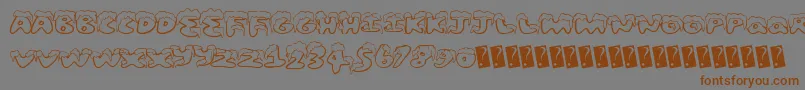 Snowfrosting Font – Brown Fonts on Gray Background