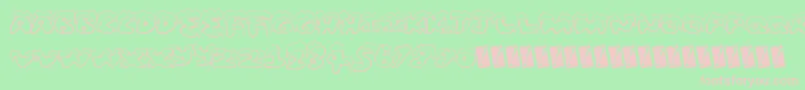 Snowfrosting Font – Pink Fonts on Green Background