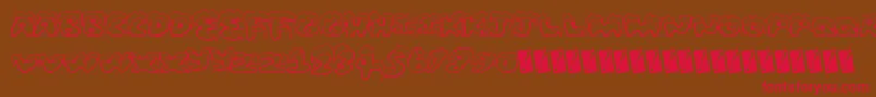 Snowfrosting Font – Red Fonts on Brown Background