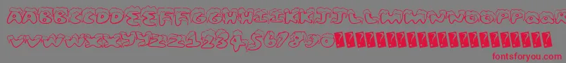 Snowfrosting Font – Red Fonts on Gray Background